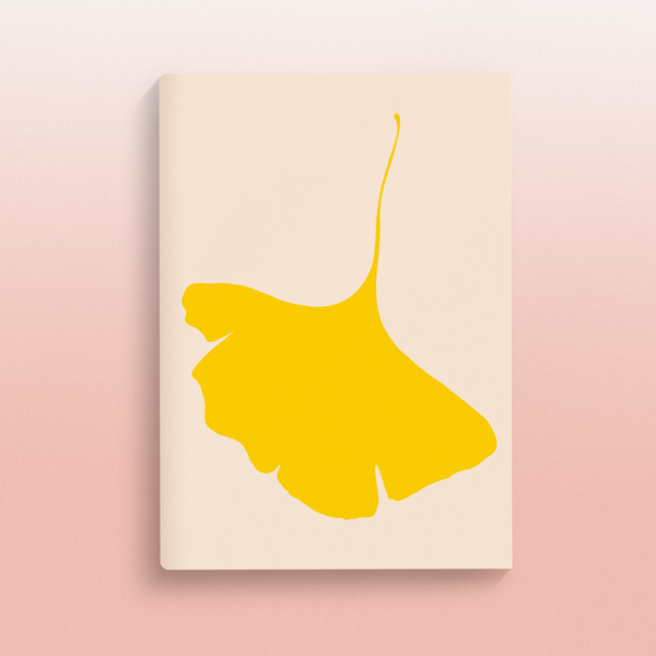 A Ginkgo Pop No. 6 A5 Dot Grid Notebook from modern stationery brand Common Modern