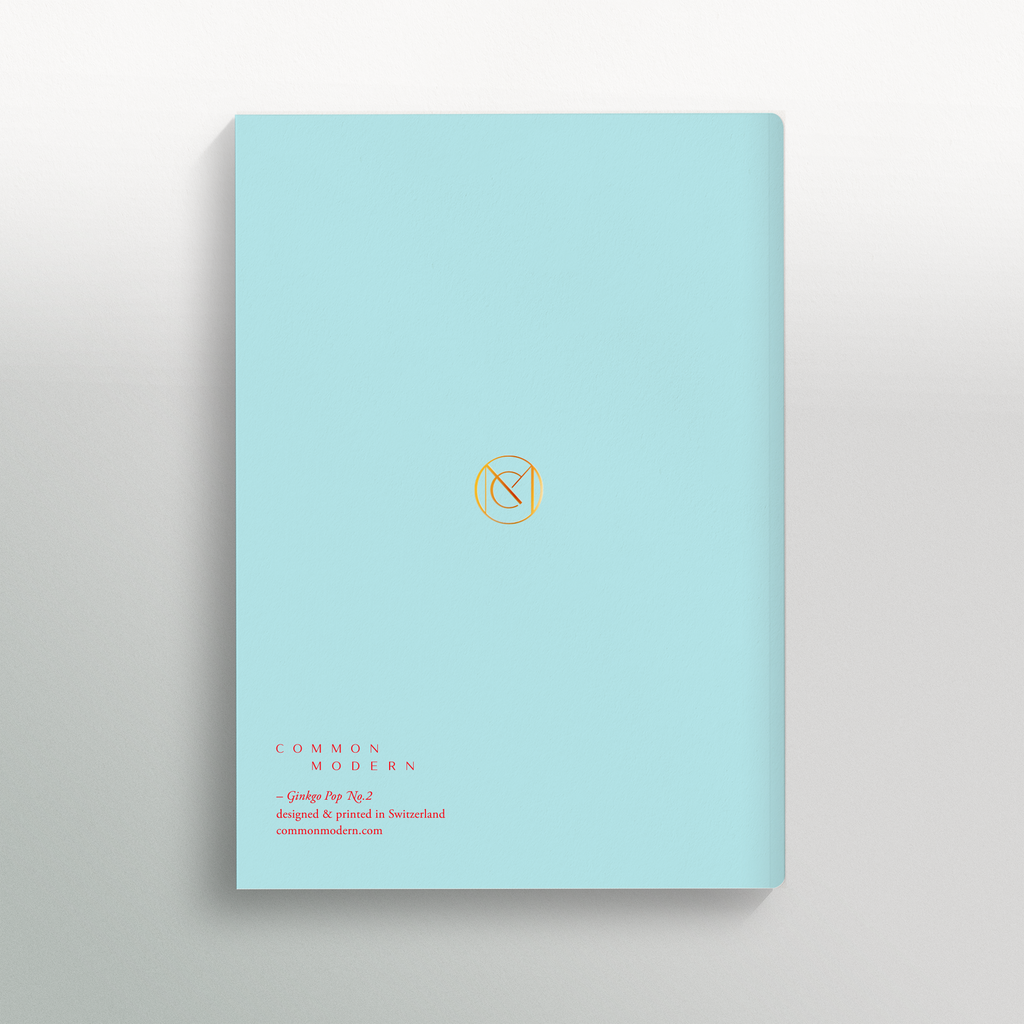 A Ginkgo Pop No. 2 A5 Dot Grid Notebook from modern stationery brand Common Modern