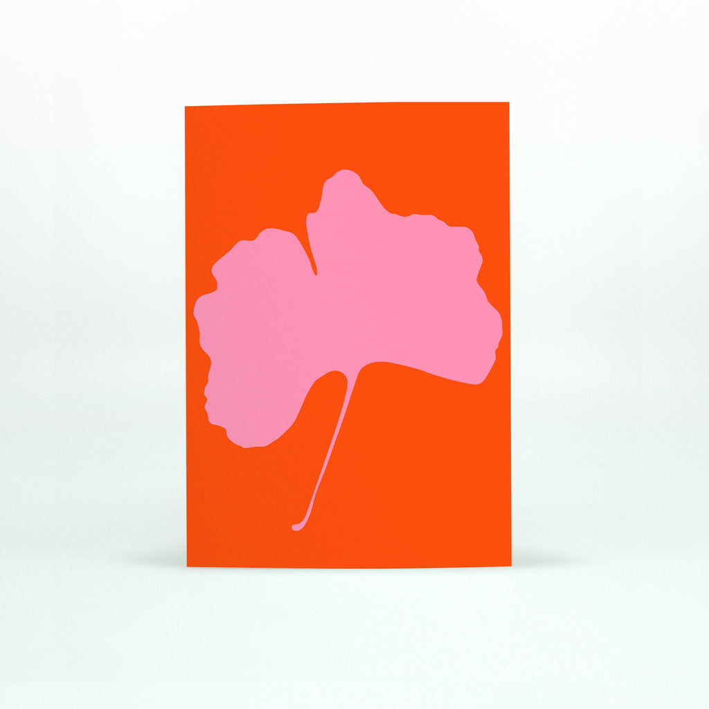 A Ginkgo Pop No. 5 Greeting Card from modern stationery brand Common Modern
