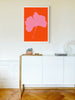 A Ginkgo Pop modern art print from modern stationery brand Common Modern