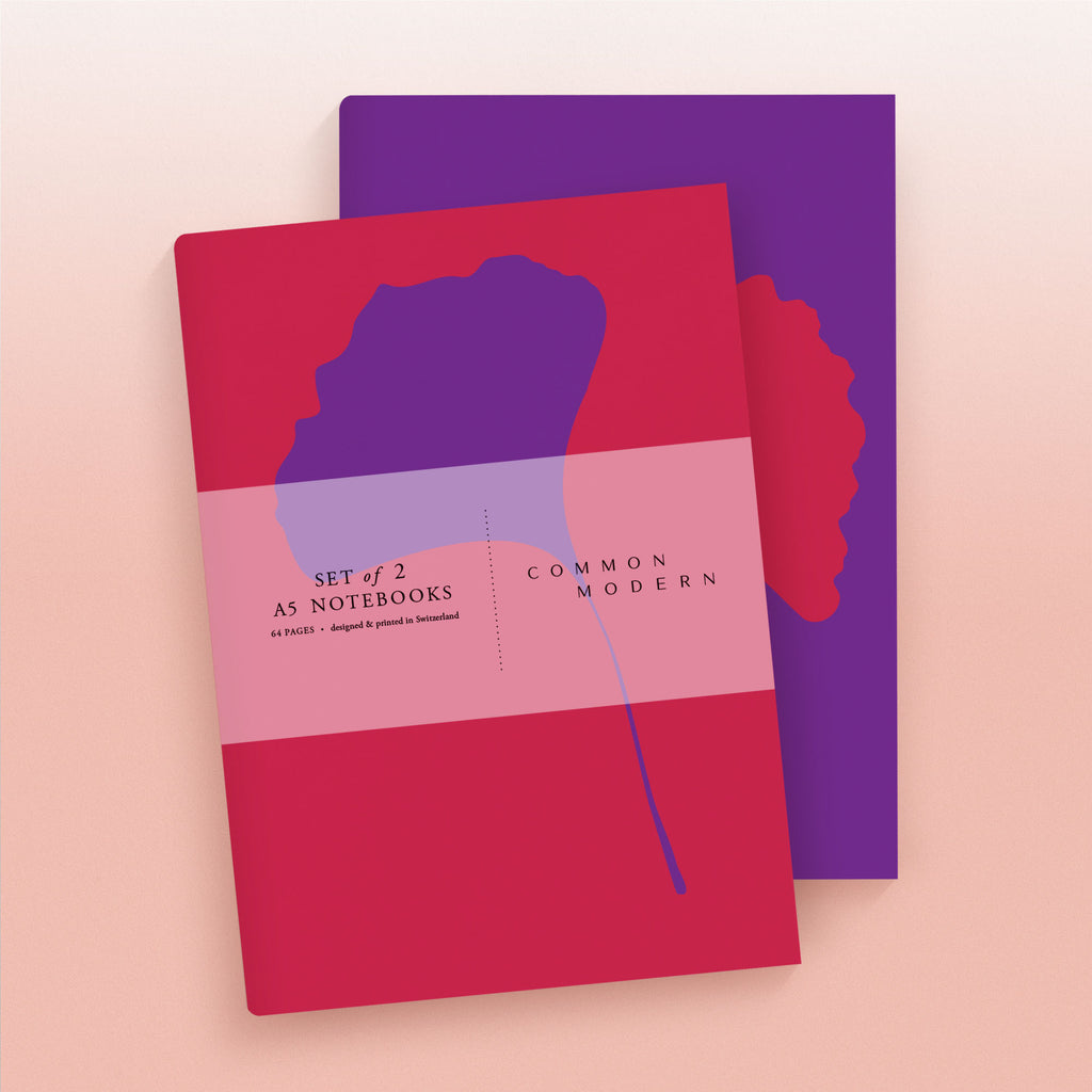 Mapengu Notebook Ginkgo-Genta A5 Notebooks Set of 2 | Common Modern– COMMON MODERN