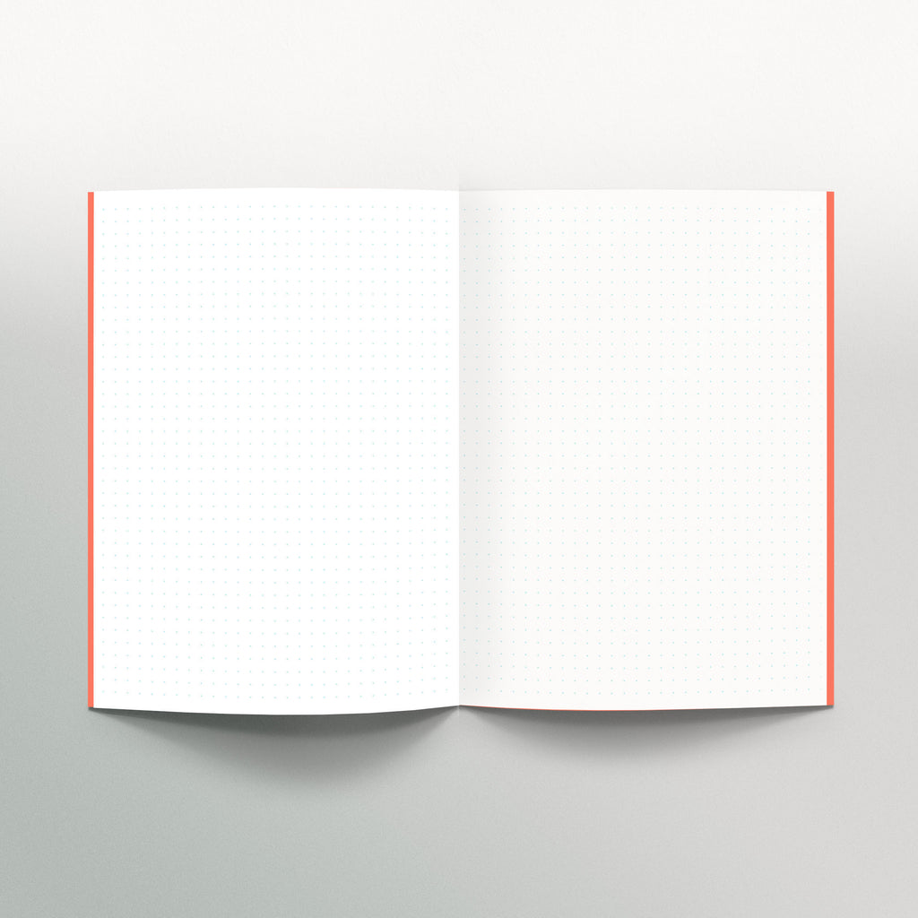 A Ginkgo Pop No. 6 A5 Dot Grid Notebook from modern stationery brand Common Modern