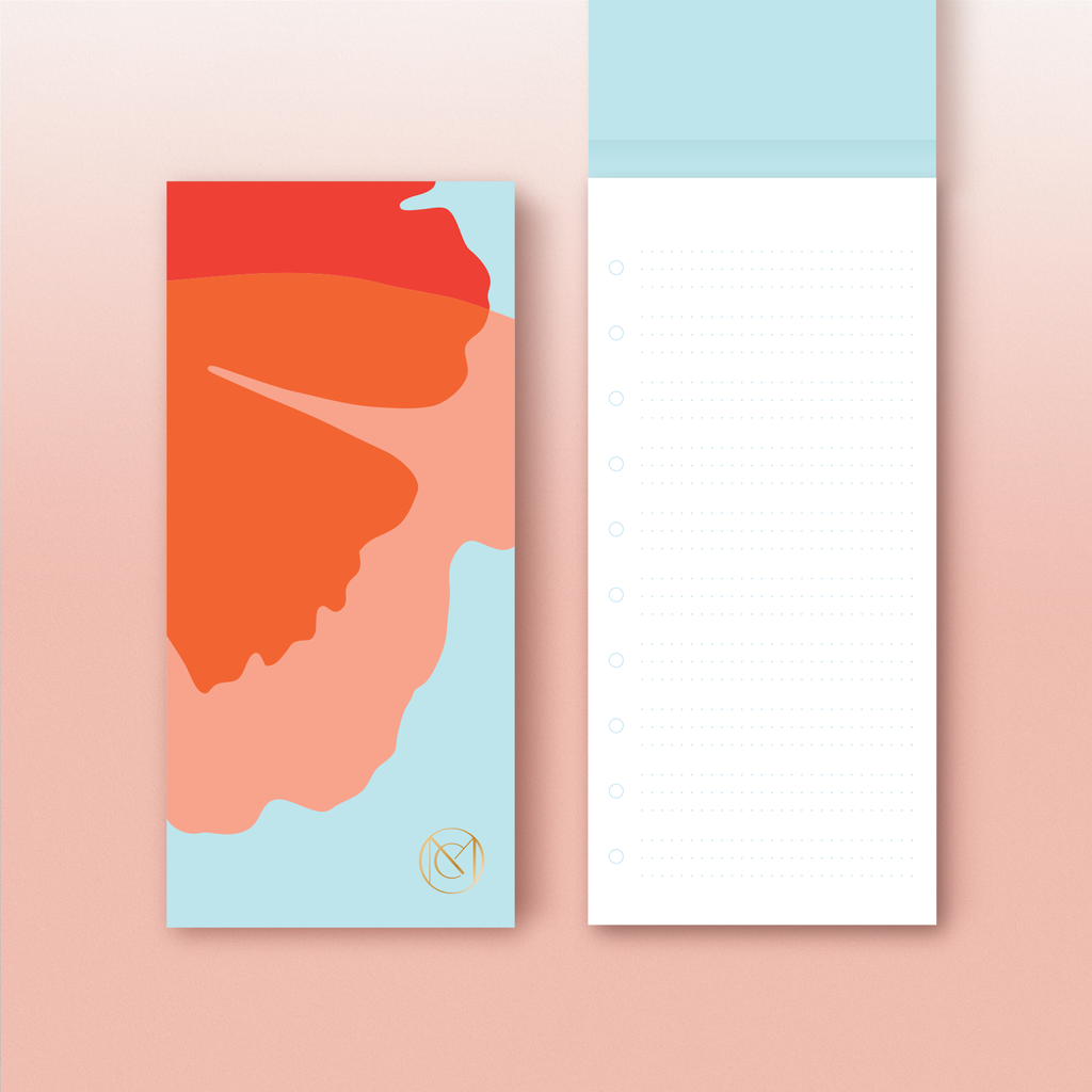 A Ginkgo Pop to do list pad from modern stationery brand Common Modern